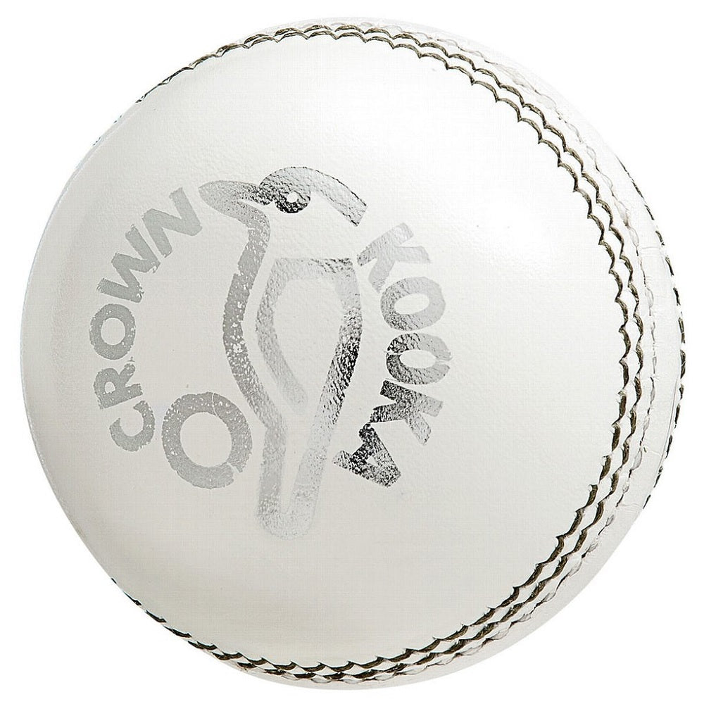 KOOKABURRA CROWN 2PC CRICKET BALL – WHITE